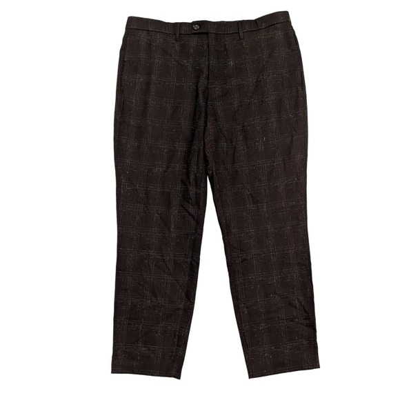36 x 28 new Ted baker wool blends brown Dress Pants reluxed fit